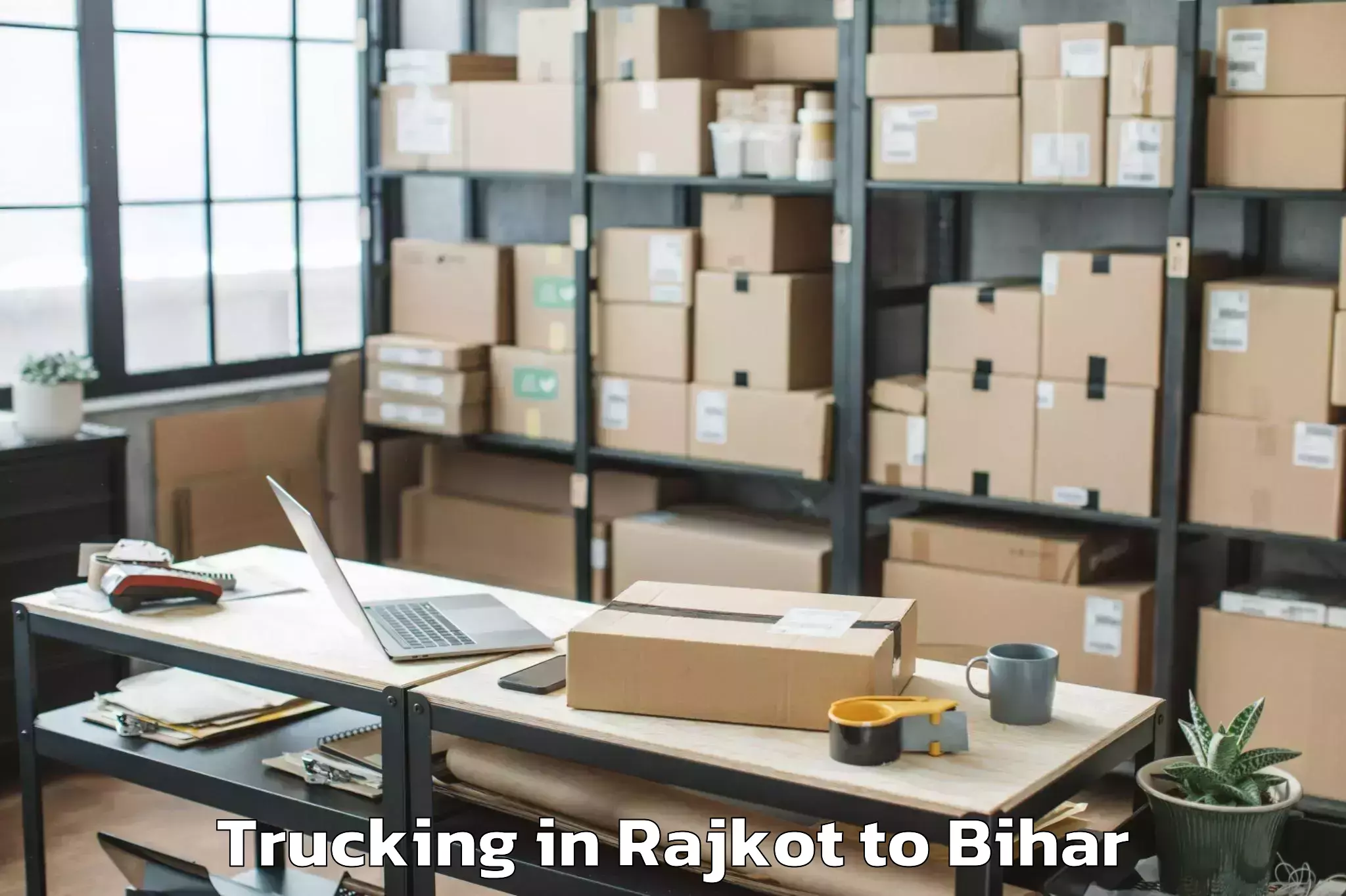 Trusted Rajkot to Sanjhauli Trucking